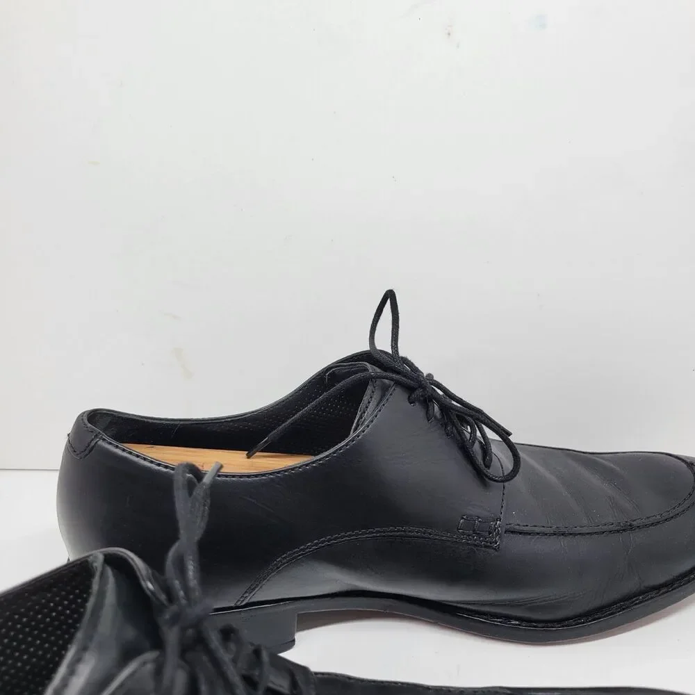 Cole Haan CO8100 Mens Black Leather Split Toe Derbys Size US 12 M Made In India